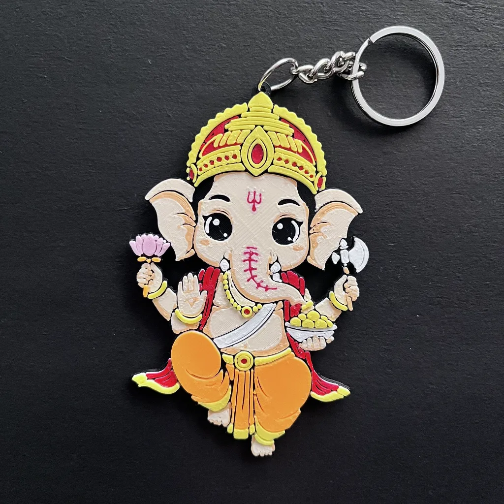 Cute Ganesh Keychain