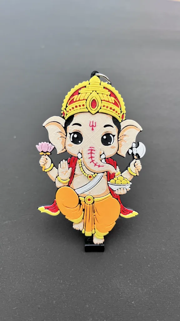 Cute Ganesh Keychain