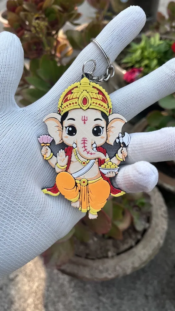 Cute Ganesh Keychain